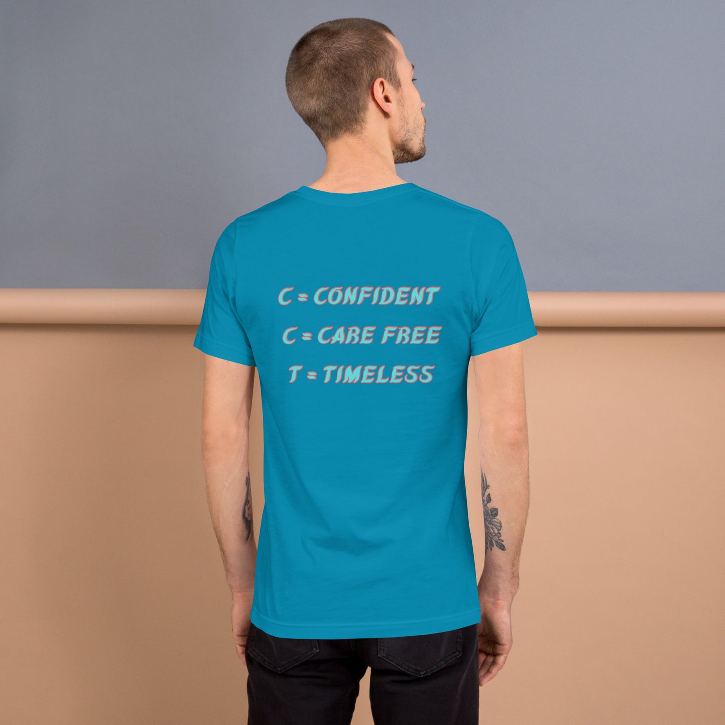 C.C.T. (Confident, Care-Free & Timeless) Shirt (Aqua)