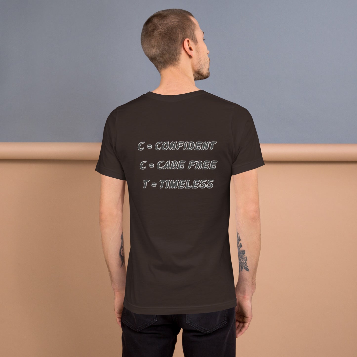 C.C.T. (Confident, Care-Free & Timeless) Shirt (Brown/Grey)