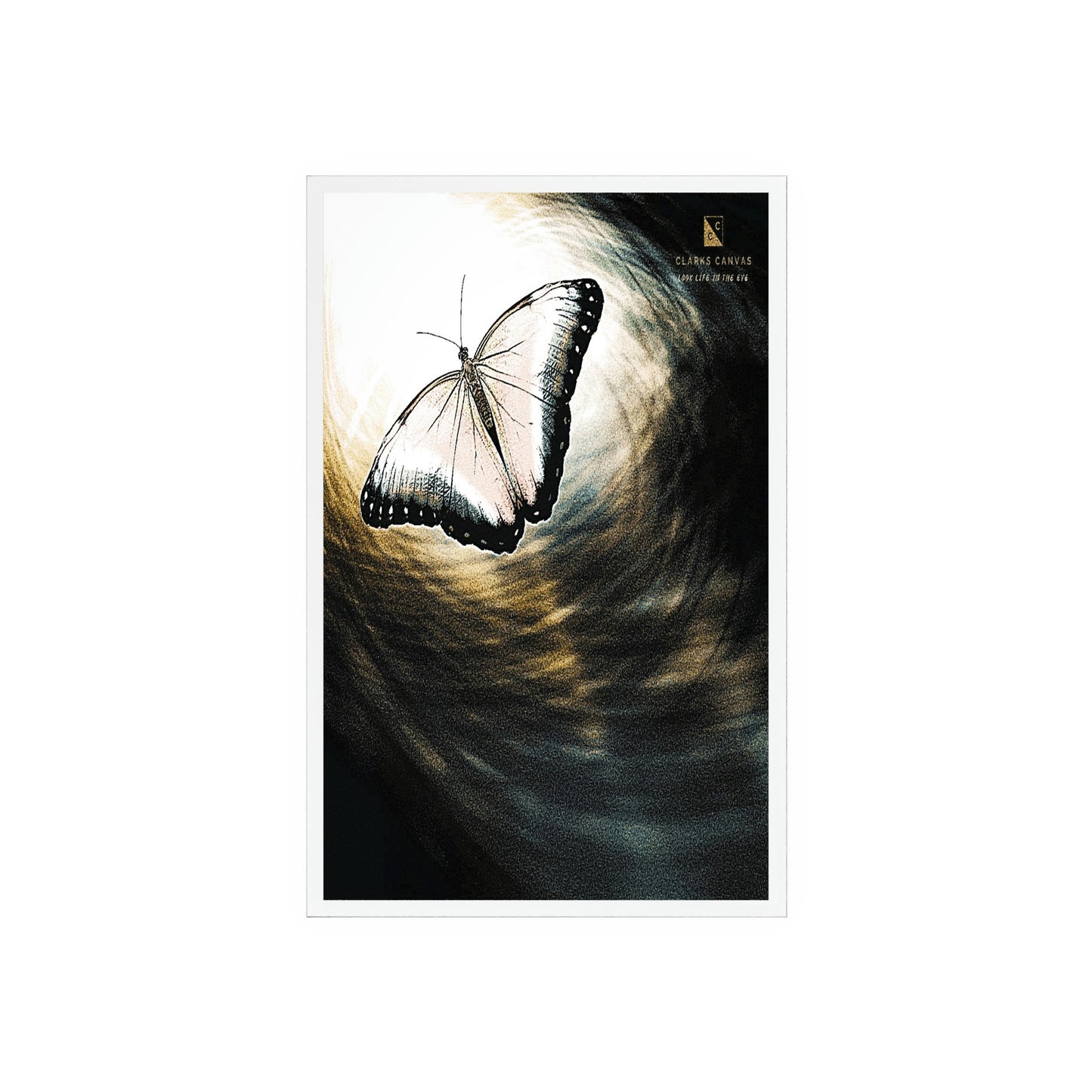Space Butterfly - Acrylic Sign w/Wooden Stand (Power Ranger Inspired)