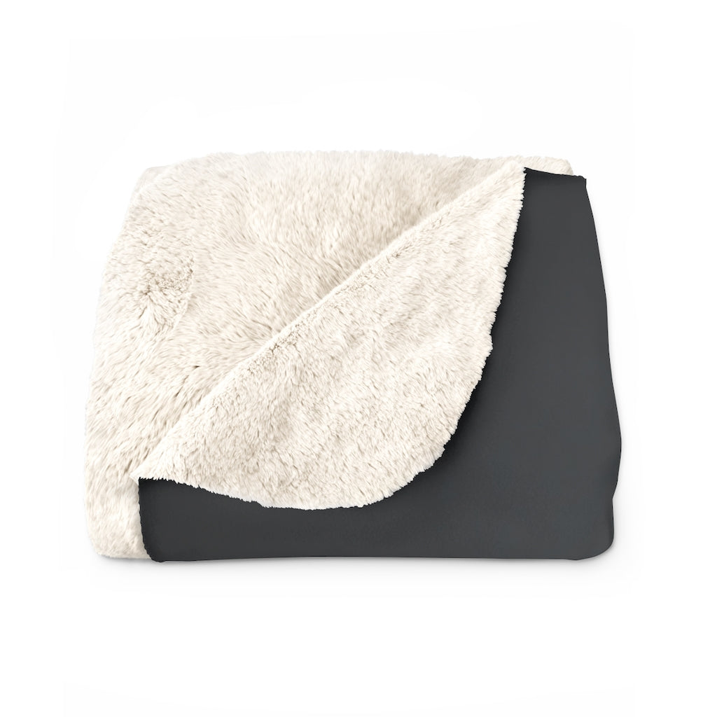 Cross In The Moonlight - Sherpa Fleece Blanket