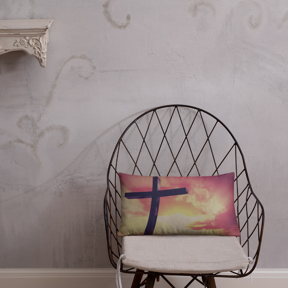 Cross In The Sunrise - Pillow