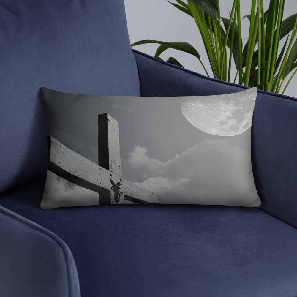 Cross In The Moonlight - Pillow