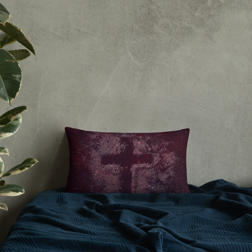 Cross In The Sand - Pillow