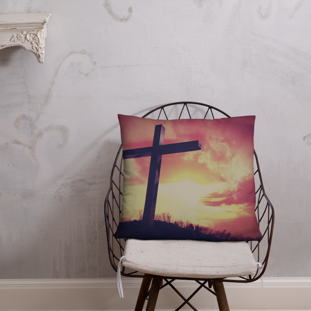 Cross In The Sunrise - Pillow