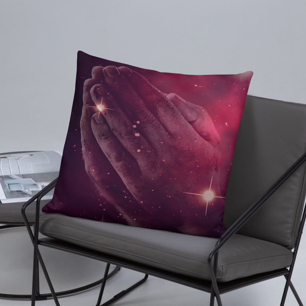 Galaxy Prayer Hands (Darker Shade) - Pillow