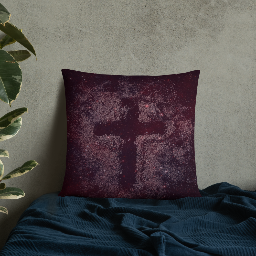 Cross In The Sand - Pillow