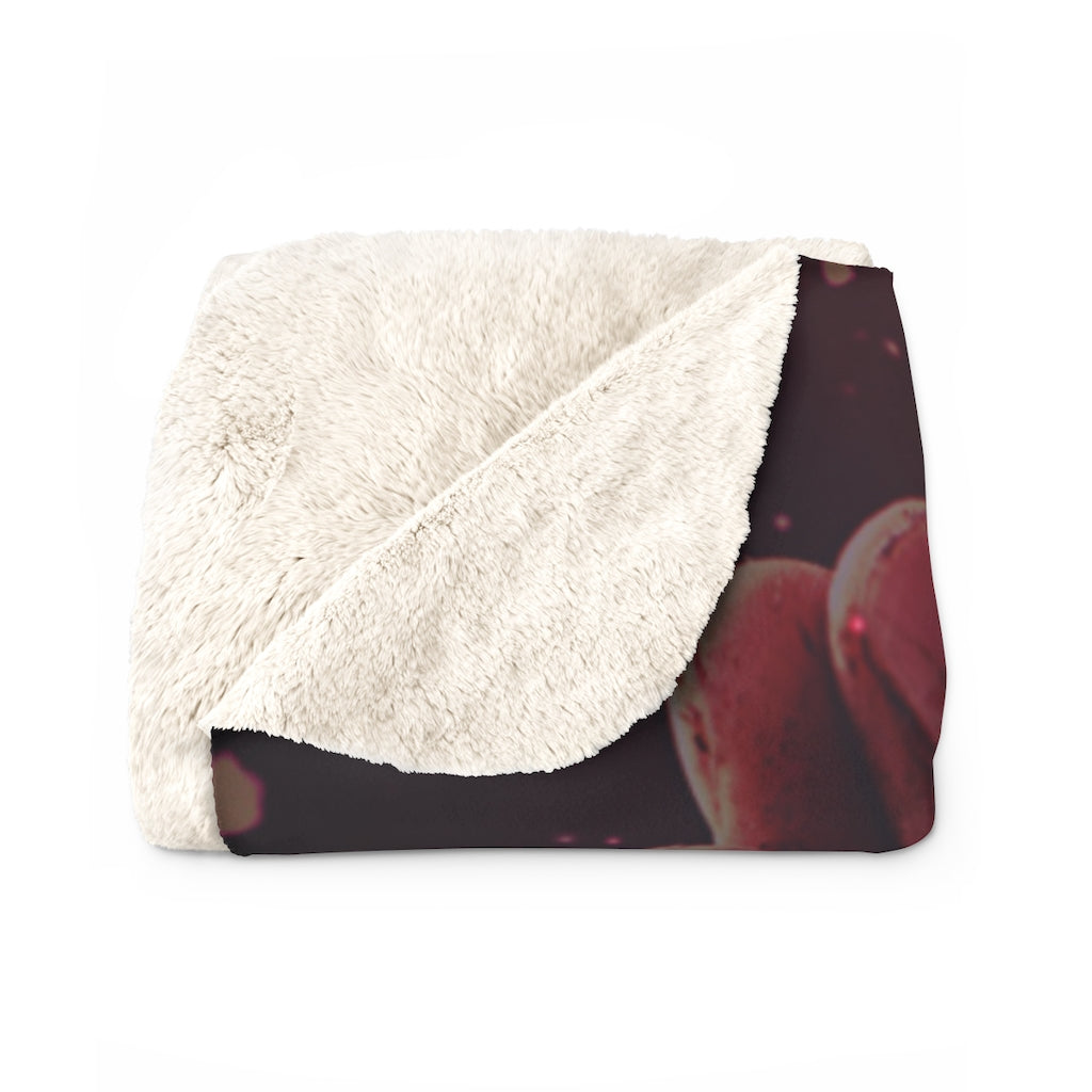 Galaxy Prayer Hands - Sherpa Fleece Blanket