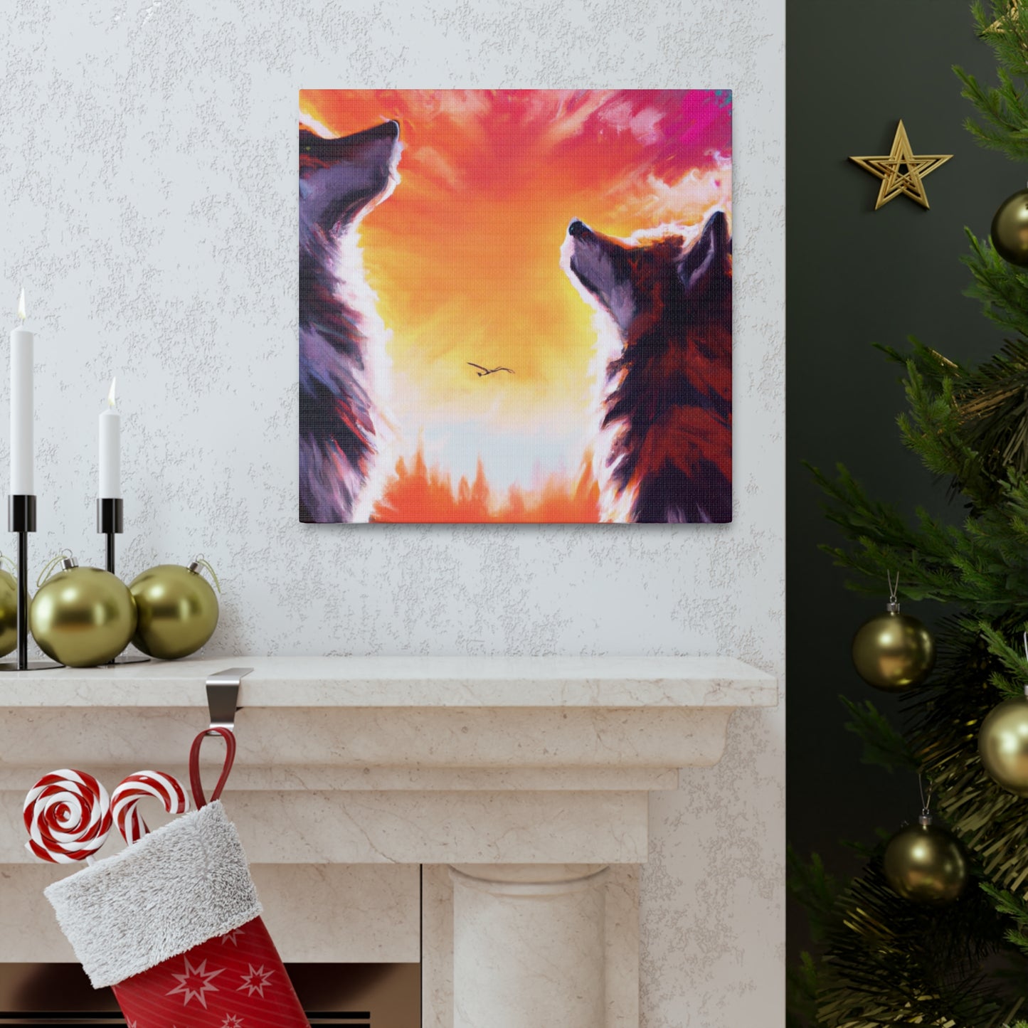 Wolves In A Vibrant World V4