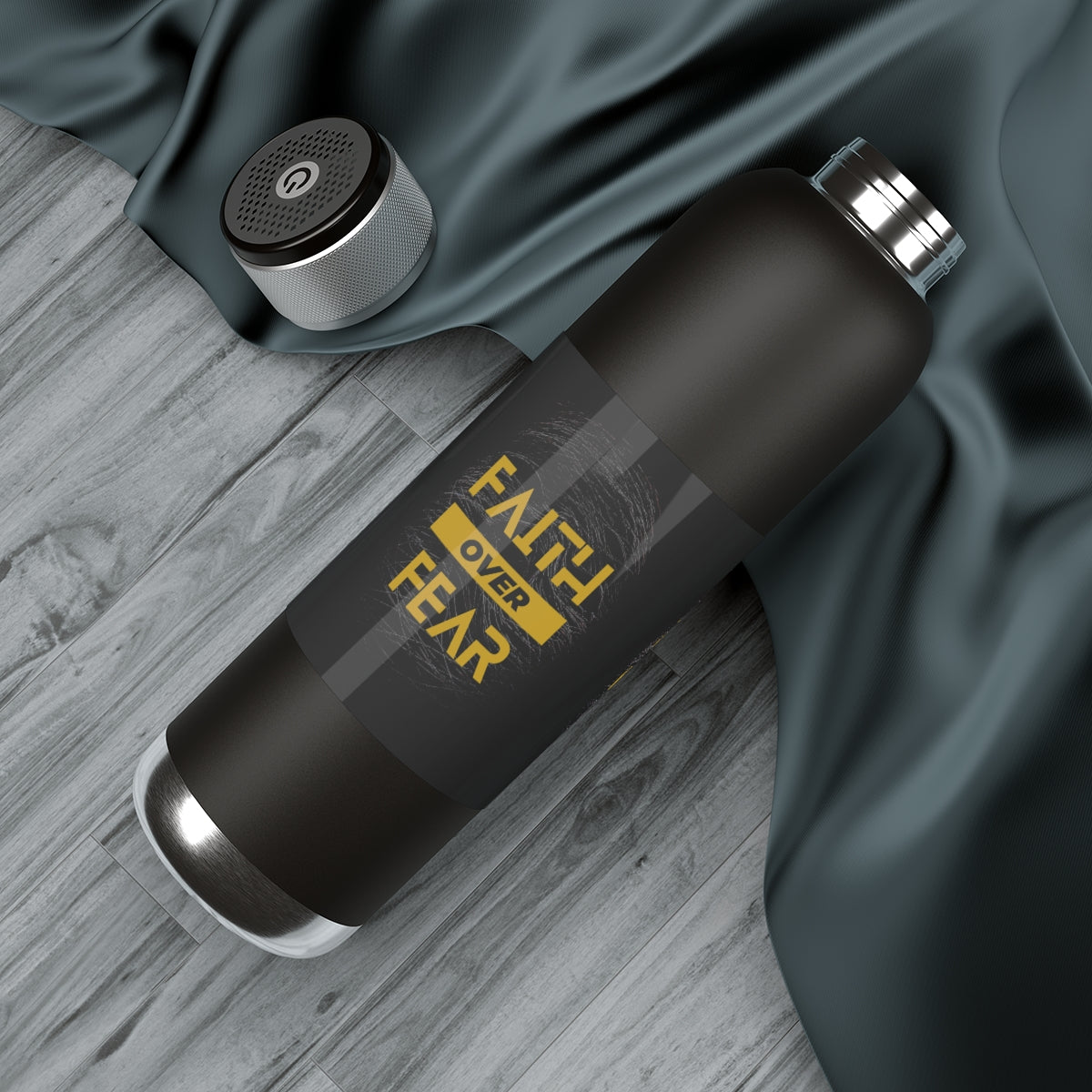 Faith Over Fear - Bluetooth Water Bottle