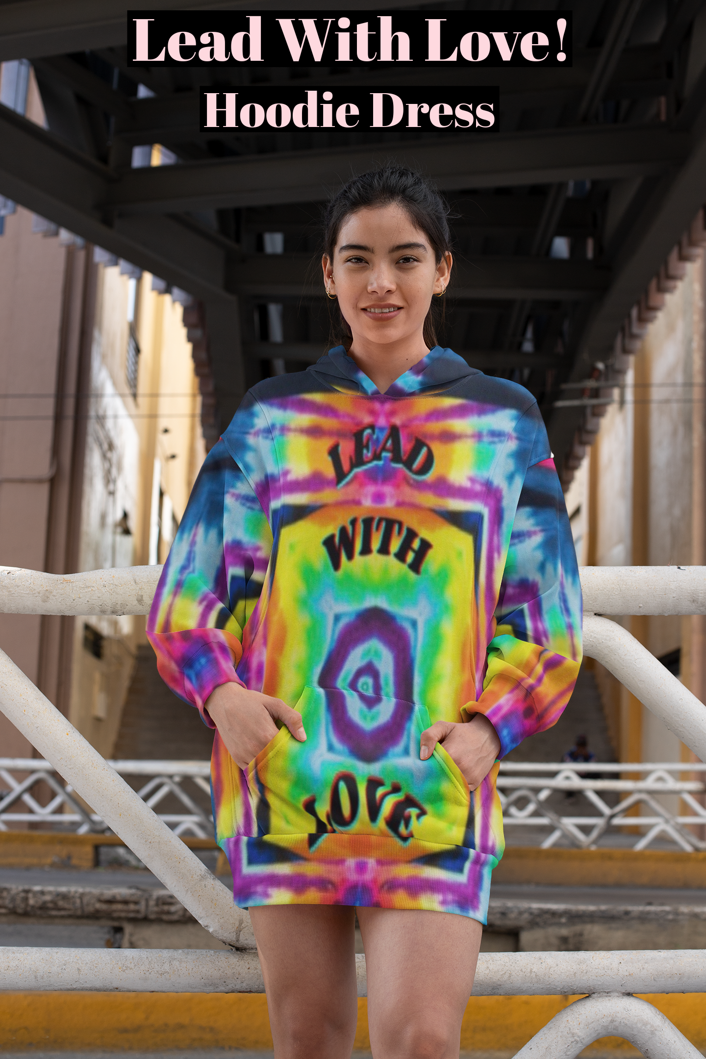 Lead With Love - Hoodie Dress