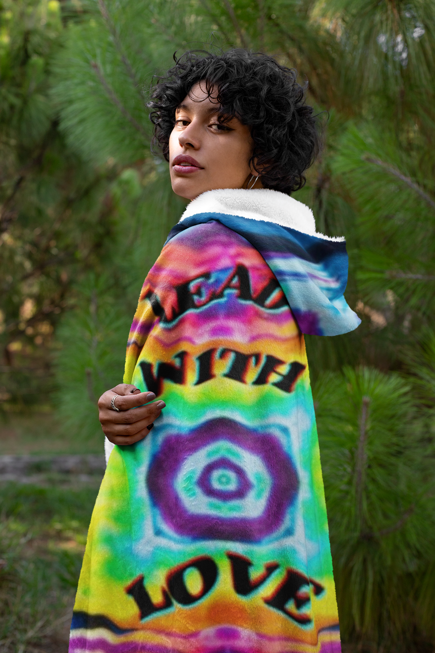 Lead With Love - Hoodie Blanket