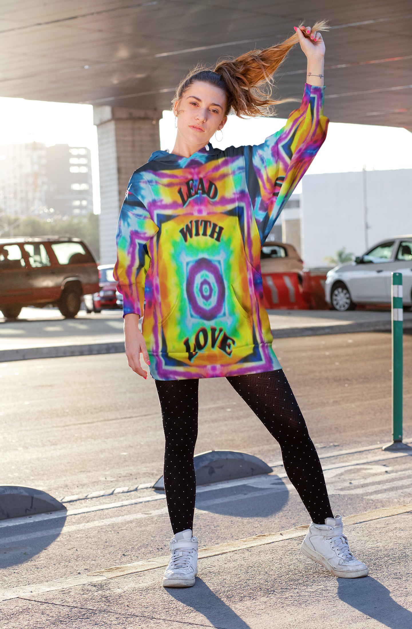 Lead With Love - Hoodie Dress
