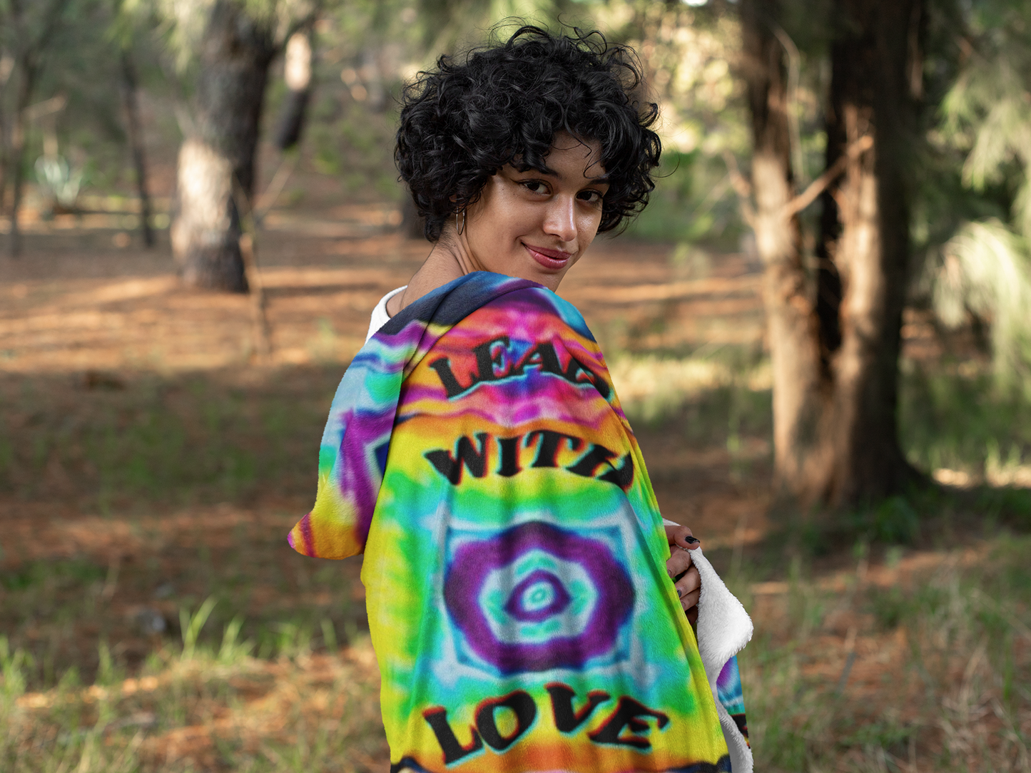 Lead With Love - Hoodie Blanket