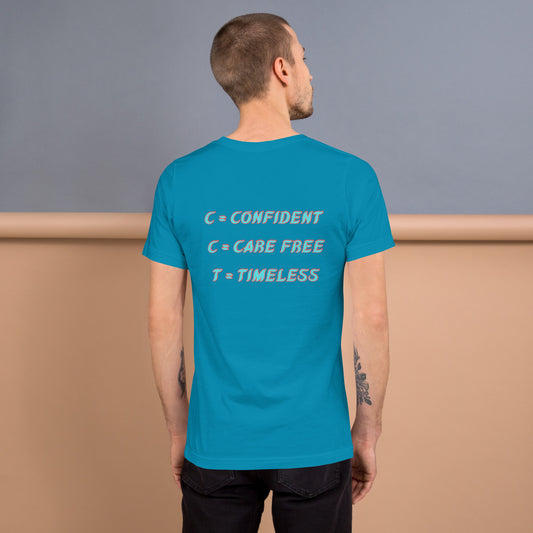 C.C.T. (Confident, Care-Free & Timeless) Shirt (Aqua)