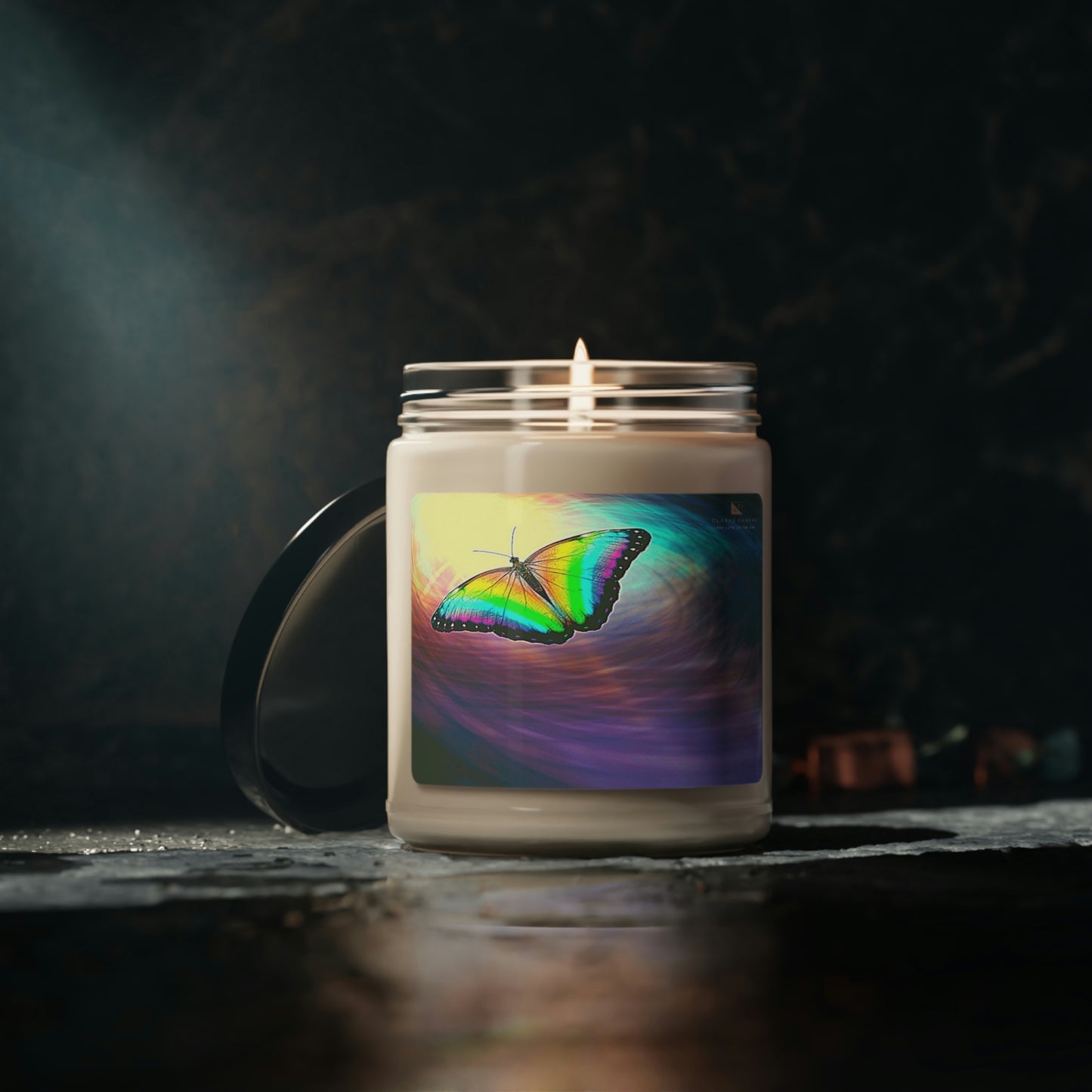 Space Butterfly - Scented Candle (Tye Dye)