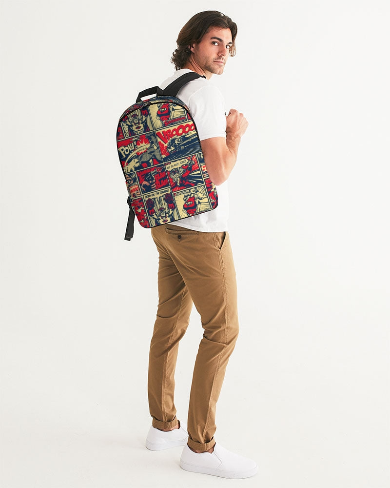 Comical Large Backpack Comic Art - Large Backpack – Clarks Canvas