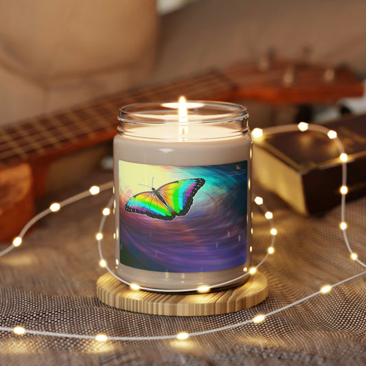 Space Butterfly - Scented Candle (Tye Dye)