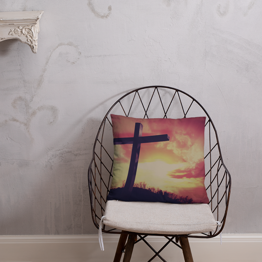 Cross In The Sunrise - Pillow