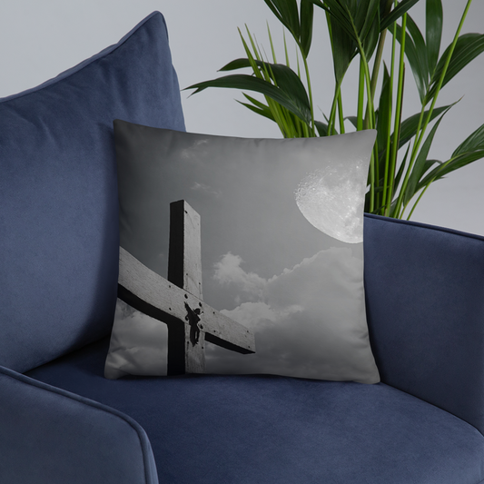 Cross In The Moonlight - Pillow