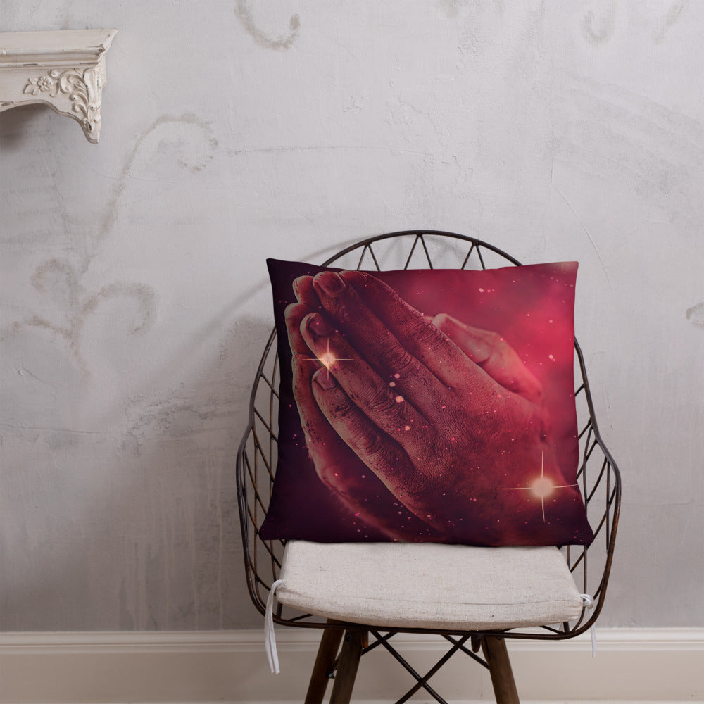 Galaxy Prayer Hands - Pillow