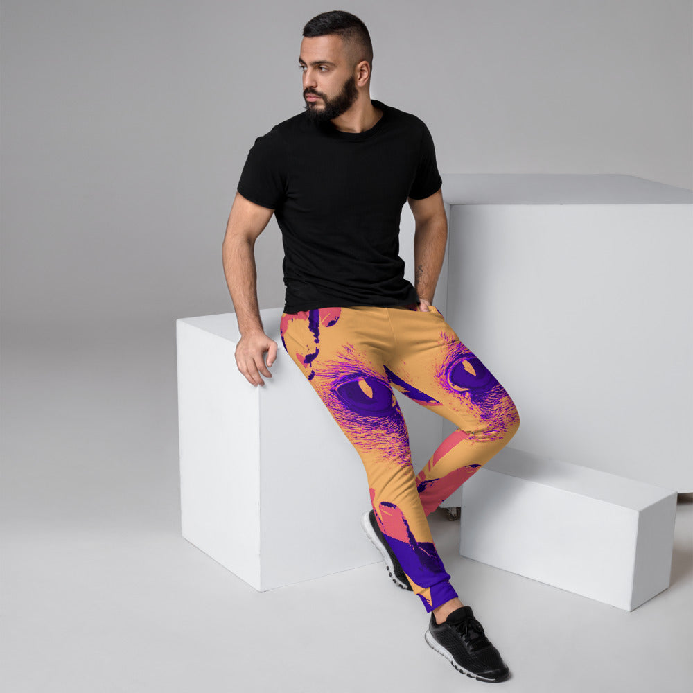 “Divine Feline” (Outrun Edition) - Men's Joggers