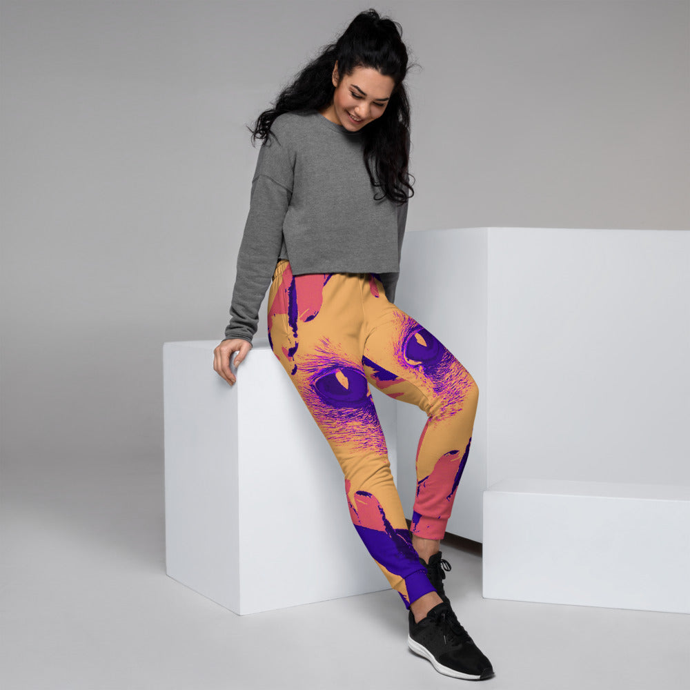 “Divine Feline” (Outrun Edition) - Women's Joggers