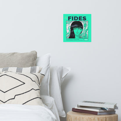 “Fides” - (Mint Green & Black) Poster