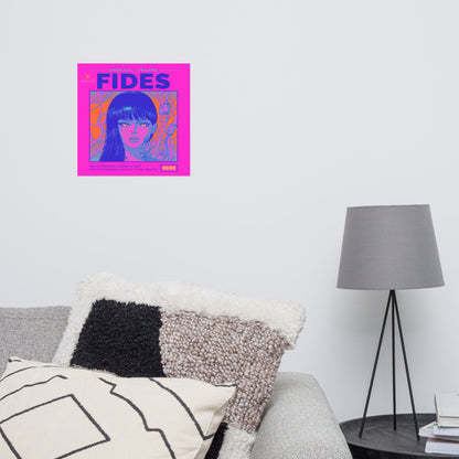 “Fides” - (Purple, Orange & Navy Blue) Poster