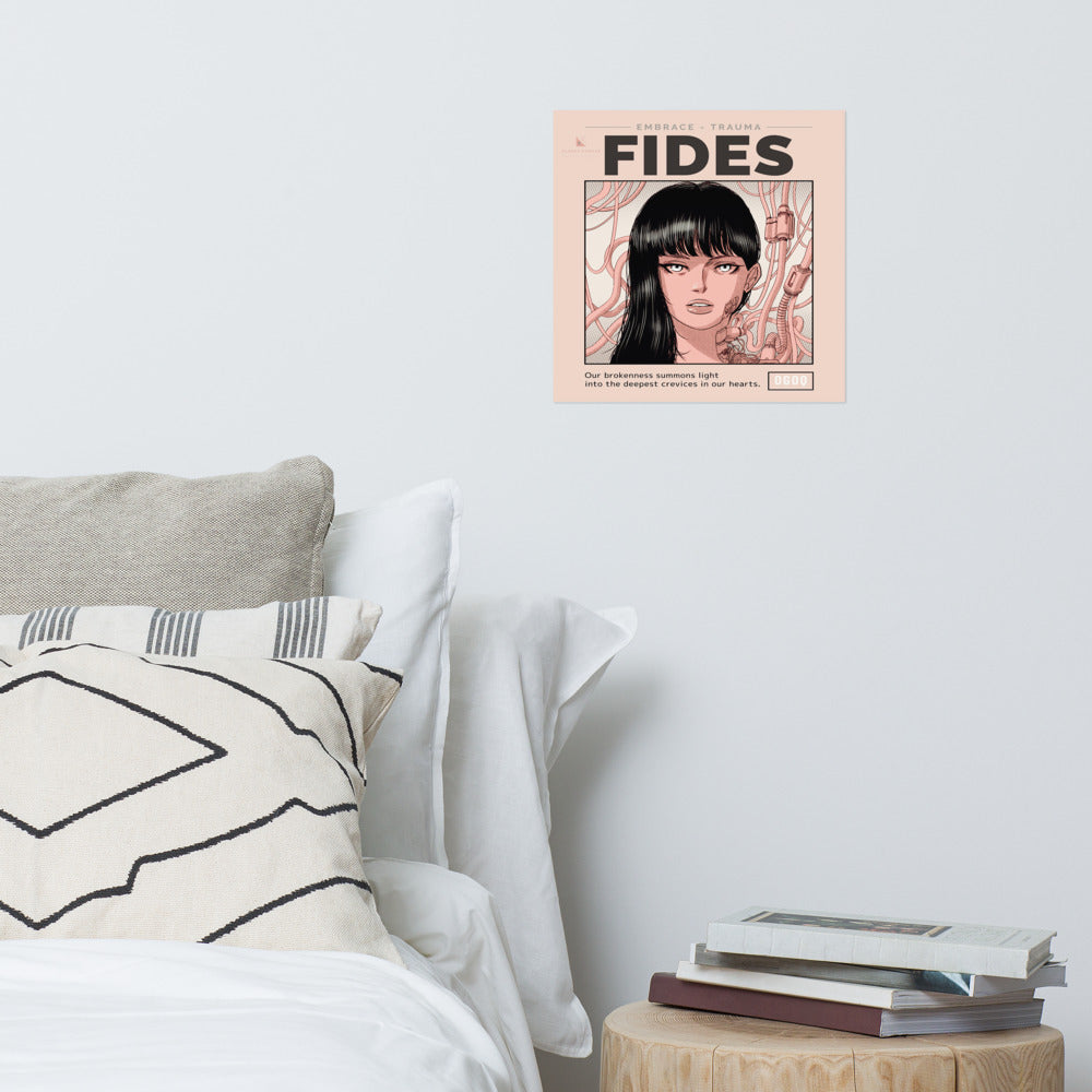 “Fides” - (Tan, Brown & Black) Poster