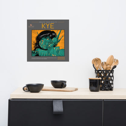 “Kye” (Green & Orange) Poster