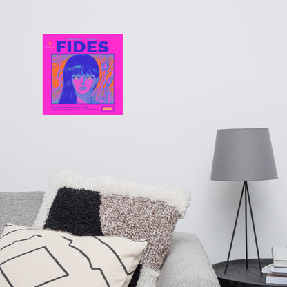 “Fides” - (Purple, Orange & Navy Blue) Poster