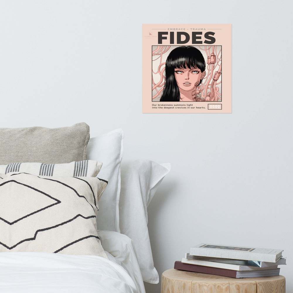 “Fides” - (Tan, Brown & Black) Poster