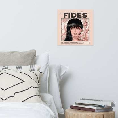 “Fides” - (Tan, Brown & Black) Poster