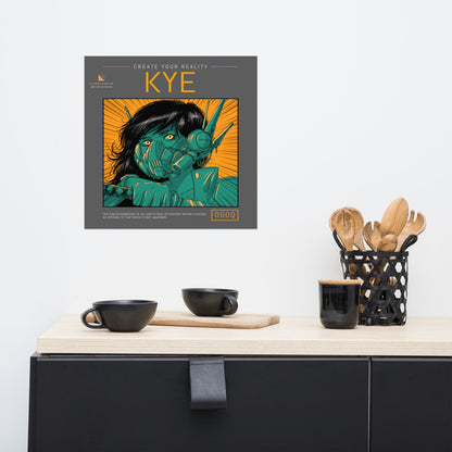 “Kye” (Green & Orange) Poster