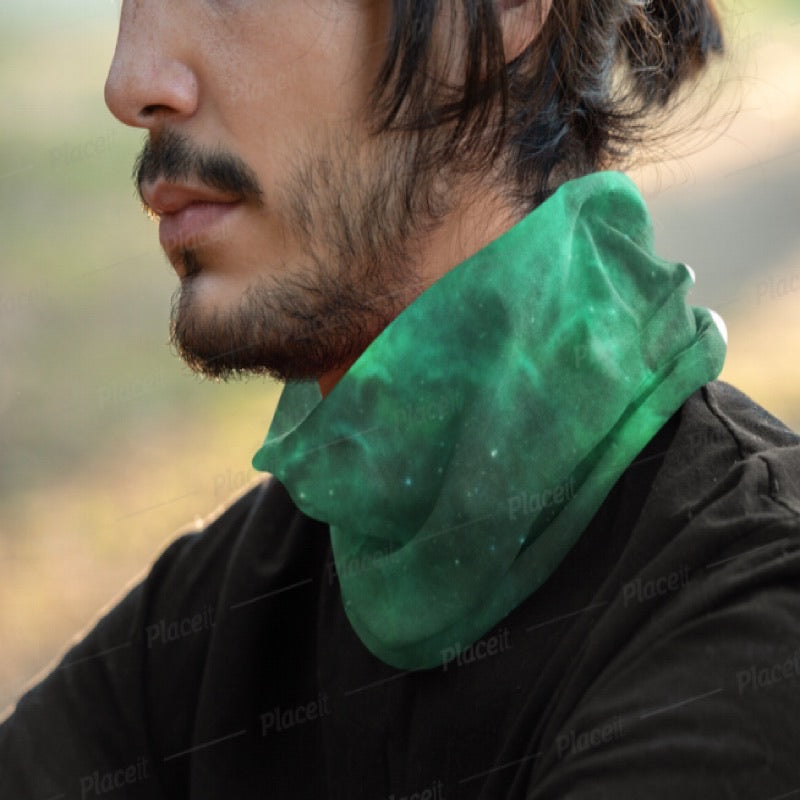 “Green Galaxy” Neck Gaiter