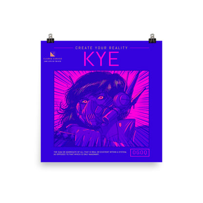 “Kye” (Purple & Pink) Poster