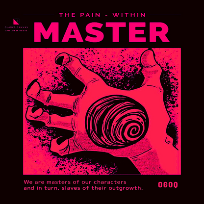 “Master The Pain - Within” (Red & Black) Poster