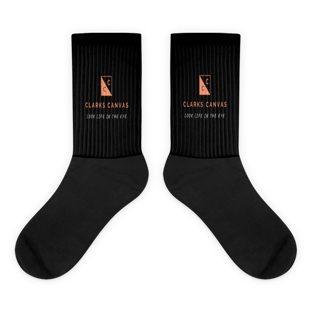 “ClarksCanvas Logo & Tagline” - Socks