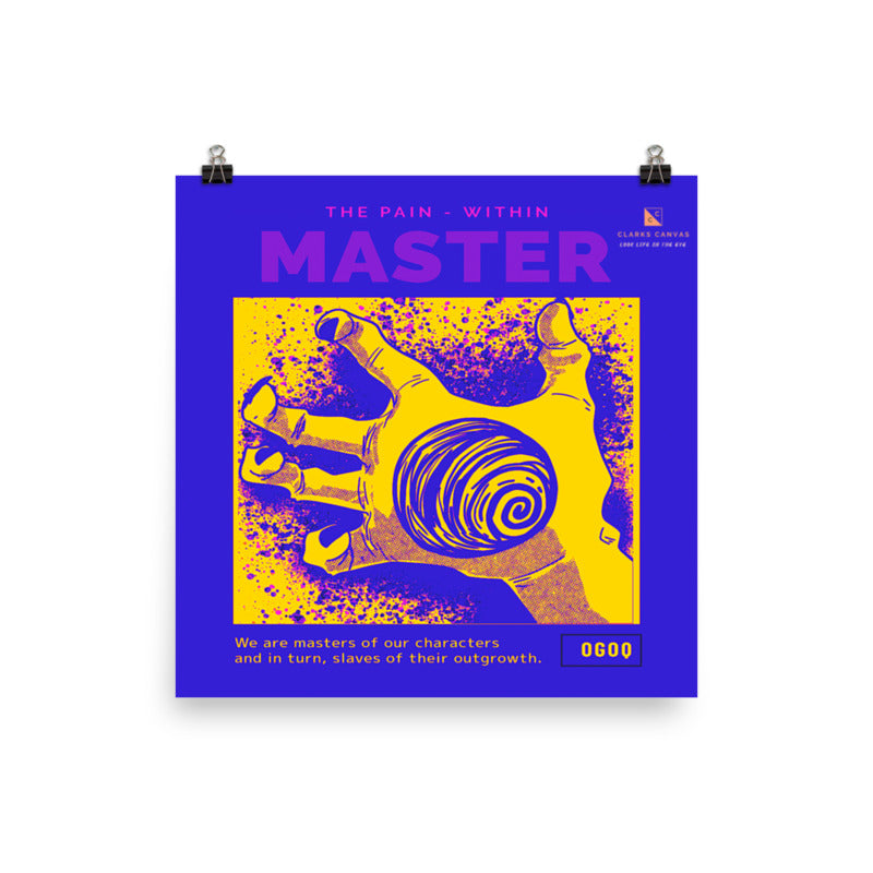 “Master The Pain - Within” (Purple & Gold) Poster