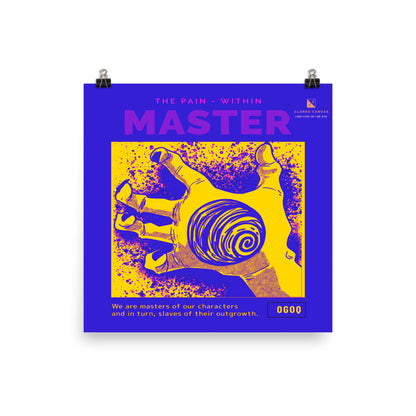 “Master The Pain - Within” (Purple & Gold) Poster