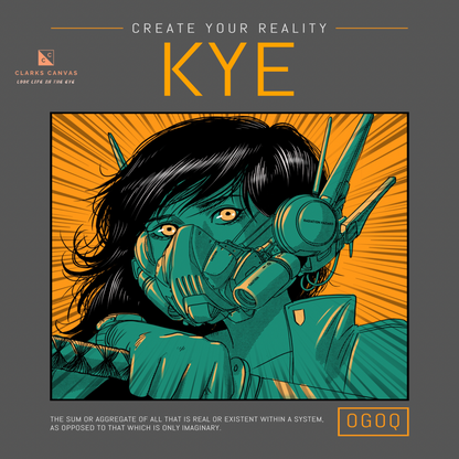 “Kye” (Green & Orange) Poster