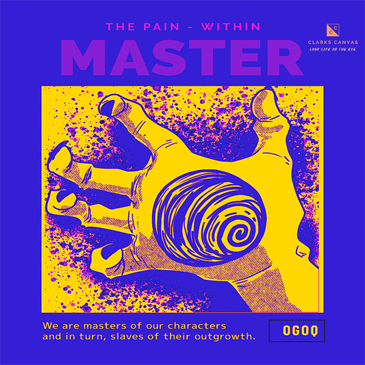 “Master The Pain - Within” (Purple & Gold) Poster