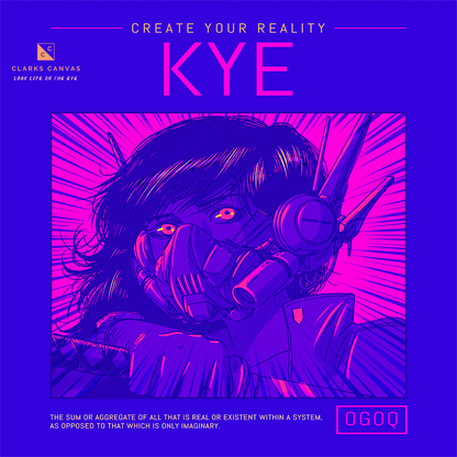 “Kye” (Purple & Pink) Poster