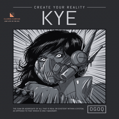 “Kye” (Black & White) Poster