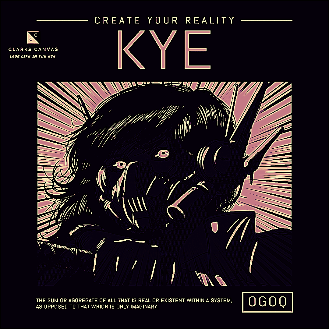 “Kye” (Black & Light Pink) Poster