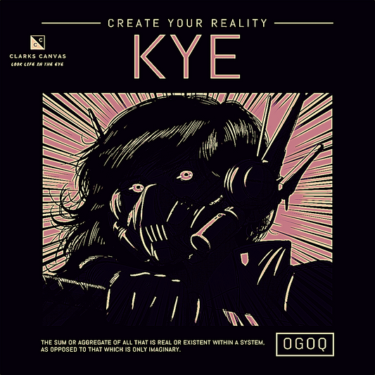 “Kye” (Black & Light Pink) Poster