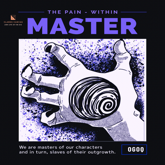 “Master The Pain - Within” (Purple & White) Poster