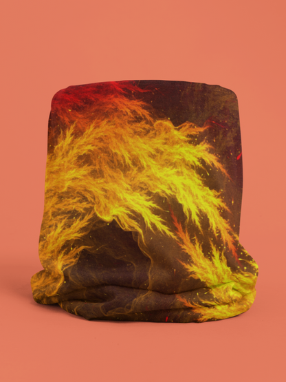 “Fire Abstract” Neck Gaiter