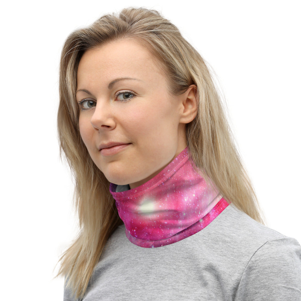 “Pink & Blue Galaxy” Neck Gaiter