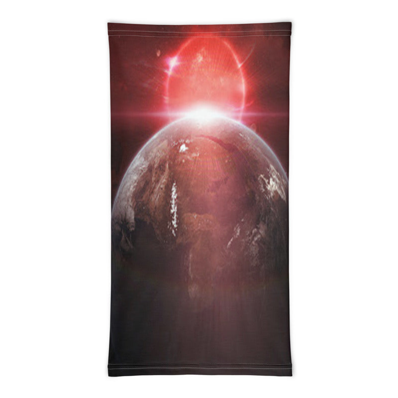 “The Earth & Red Moon” Neck Gaiter